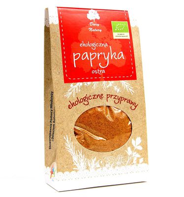 Papryka Ostra Mielona Bio 90 G - Dary Natury [BIO]