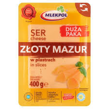 Mlekpol Ser Złoty Mazur Plastry 400G