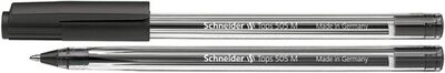 Schneider Długopis Tops 505, M, czarny [BIURO]