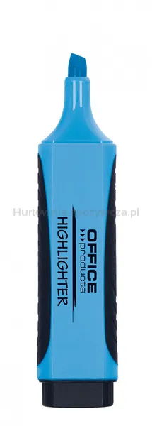 Zakreślacz OFFICE PRODUCTS z gumowym uchwytem, 2-5mm, niebieski