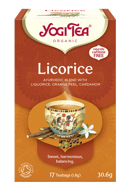 Yogi Tea  Herbatka Z Lukrecją (Licorice) Bio (17 X 1,8 G) 30,6 G [BIO]