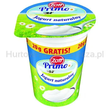 Zott Primo Jogurt Naturalny 200 G (180 G + 20 G Gratis)