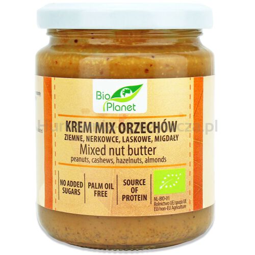 Krem Orzechowy Mix (4 Orzechy) Bio 250 G - Bio Planet [BIO]