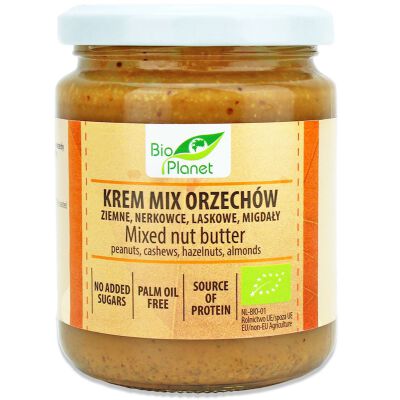 Krem Orzechowy Mix (4 Orzechy) Bio 250 G - Bio Planet [BIO]