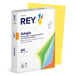 Papier ksero REY ADAGIO, A4, 80gsm, 58 żółty cytrynowy intense *RYADA080X411 R100