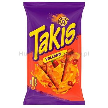 Takis Volcano Przekąśka kukurydziana o smaku sera i papryczki chili 90 g