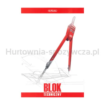 Herlitz Blok techniczny A3 10 białych kartek