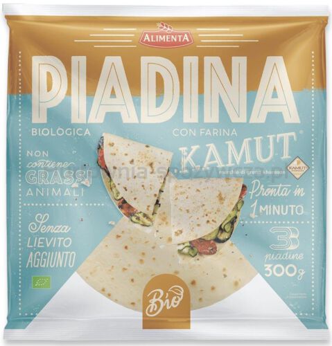 Piadina Kamut - Pszenica Durum Cappelli Bio (3 Szt.) 300 G - Alimenta [BIO]