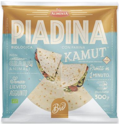 Piadina Kamut - Pszenica Durum Cappelli Bio (3 Szt.) 300 G - Alimenta [BIO]