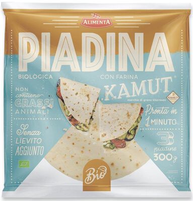 Alimenta  Piadina Kamut - Pszenica Durum Cappelli Bio (3 Szt.) 300 G [BIO]