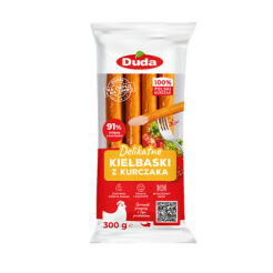 Delikatne kiełbaski z kurczaka 300 g Duda