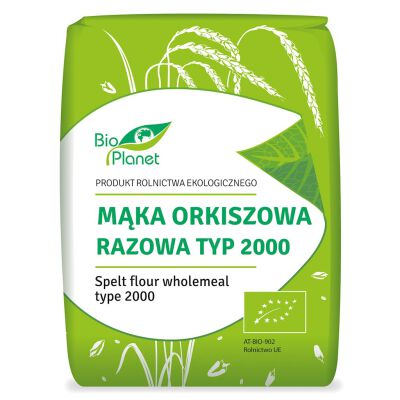 Mąka Orkiszowa Razowa Typ 2000 Bio 1 Kg - Bio Planet [BIO]