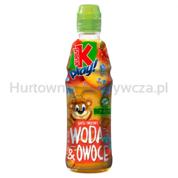 Kubuś Play! Napój Owocowy Woda I Owoce Jabłko Brzoskwinia 400 Ml SK