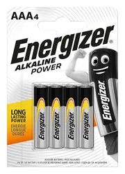 Energizer Bateria Alkaline Power, Aaa, Lr03, 1,5V, 4Szt.