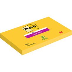 Bloczek samoprzylepny POST-IT® Super Sticky (655-S), 127x76mm, 1x90 kart., żółty