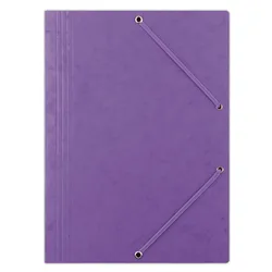 Donau Teczka Z Gumką Preszpan, A4, 390Gsm, 3-Skrz., Fioletowa 
