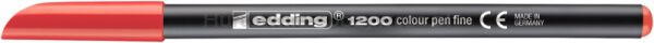 Pisak z cienką końcówką e-1200 EDDING, 1mm, czerwony