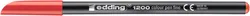 Pisak Z Cienką Końcówką E-1200 Edding, 1Mm, Czerwony