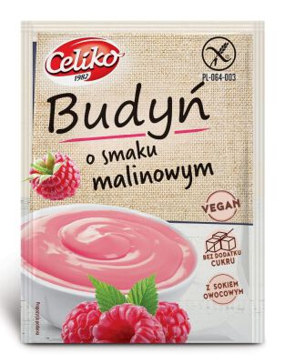 Budyń O Smaku Malinowym Bezglutenowy 40 G - Celiko [BIO]