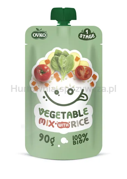 Danie Mix Warzyw Z Ryżem Po 8 Miesiącu Życia Bio 90 G