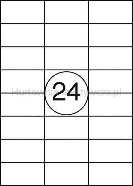 Etykiety OFFICE PRODUCTS, 70x36mm, białe, 100 ark. - 2