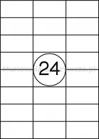 Etykiety OFFICE PRODUCTS, 70x36mm, białe, 100 ark. - 2