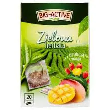 Big Active Herbata zielona z pigwą i granatem 20 torebek