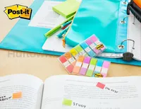 Post-It Zakładki indeksujące (683-5CB), PP, 11,9x43,1mm, 5x20 kart., mix kolorów  - 7