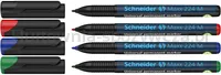Schneider Zestaw foliopisów permanentnych Maxx 224, M, 1,0mm, 4 szt., miks kolorów  - 2