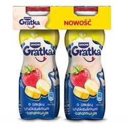 Jogurt Gratka O Smaku Trusk Banan Do Picia 155 G Danone