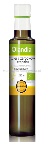 Olej Z Zarodków Rzepaku Tłoczony Na Zimno Bio 250 Ml - Olandia [BIO]