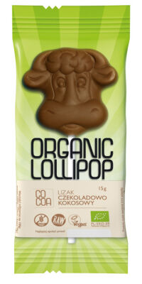 Lizak Czekoladowo - Kokosowy Bezglutenowy Bio 15 G - Cocoa [BIO]