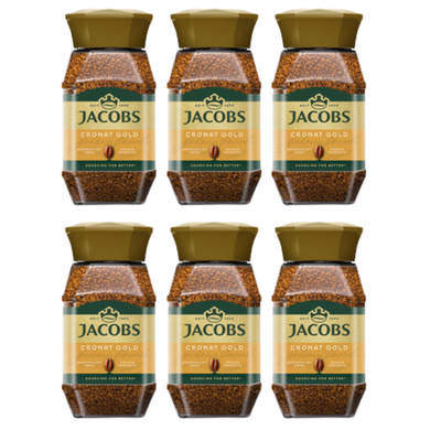 Jacobs Kawa Rozpuszczalna Cronat Gold 200 G x6 szt.