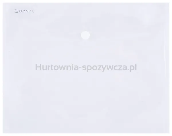 Donau Teczka kopertowa zatrzask, PP, C5, 180mikr., transparentna 