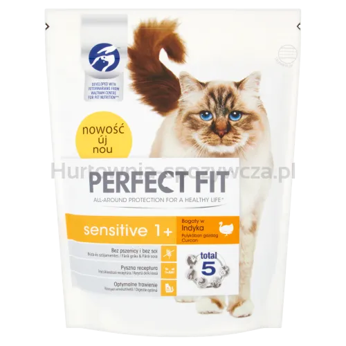 Perfect Fit Sensitive 1+ Bogaty W Indyka 750G