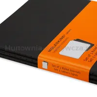 Moleskine Zestaw 3 Zeszytów Cahier Journals P (9x14cm) w linie, 64 strony, czarny  - 3