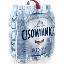 Cisowianka Woda Mineralna Gazowana 1,5l  SK x 6 sztuk
