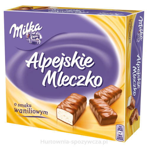 Milka Alpejskie Mleczko Waniliowe 330G(data przydatności 20.05.2024)