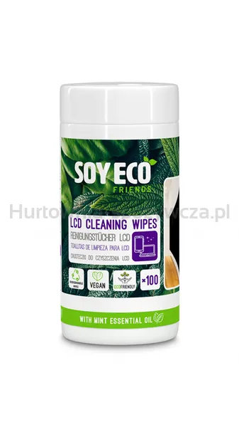 Ściereczki Do Czyszczenia Ekranów Soyeco, Eco, Wilgotne, 100 Szt.