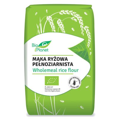 Mąka Ryżowa Pełnoziarnista Bezglutenowa Bio 500 G - Bio Planet [BIO]