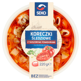 Seko Koreczki Śledziowe Z Suszonymi Pomidorami 220 G 