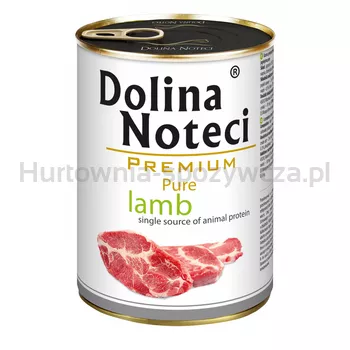 Dolina Noteci Pure mokra karma dla psów puszka dla Psa Jagnięcina 400g