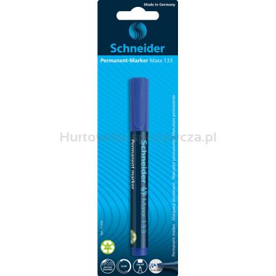 Schneider Marker permanentny Maxx 133, ścięty, 1-4mm, blister, niebieski 