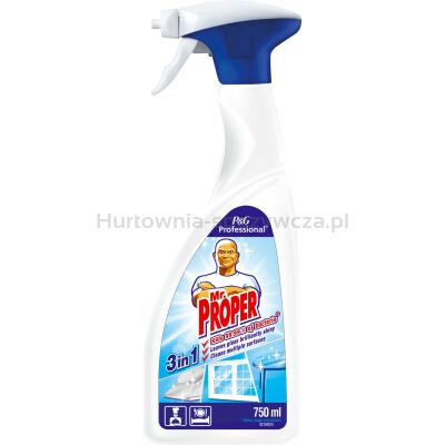 Uniwersalny płyn MR PROPER, 3w1, profesjonalny, do wszystkich powierzchni, z funkcją dezynfekcji, 750ml