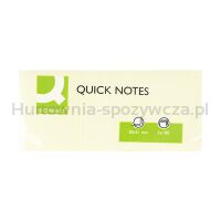 Bloczek samoprzylepny Q-CONNECT, 38x51mm, 3x100 kart., jasnożółty - 3
