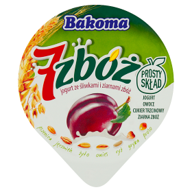 Bakoma Jogurt 7 Zbóż Ze Śliwkami 300G