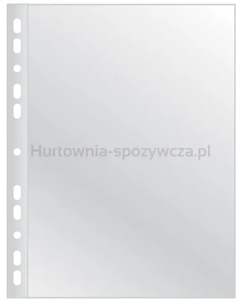 Q-Connect Koszulki na dokumenty poszerzane, PP, A4, groszkowe, 40mikr., 50szt. 