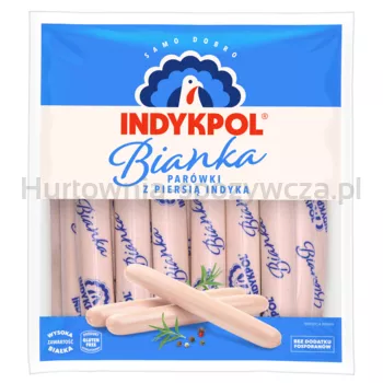 Indykpol Bianka parówki z piersią indyka około 1 kg