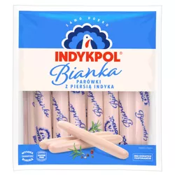Indykpol Bianka parówki z piersią indyka około 1 kg
