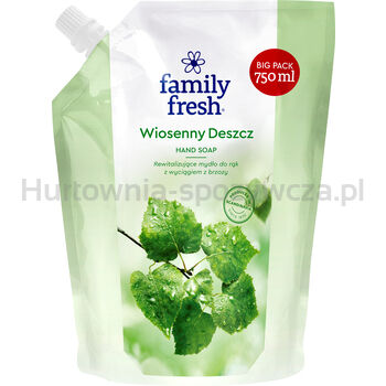 Family Fresh Refill Mydło Do Rąk Wiosenny Deszcz 750Ml